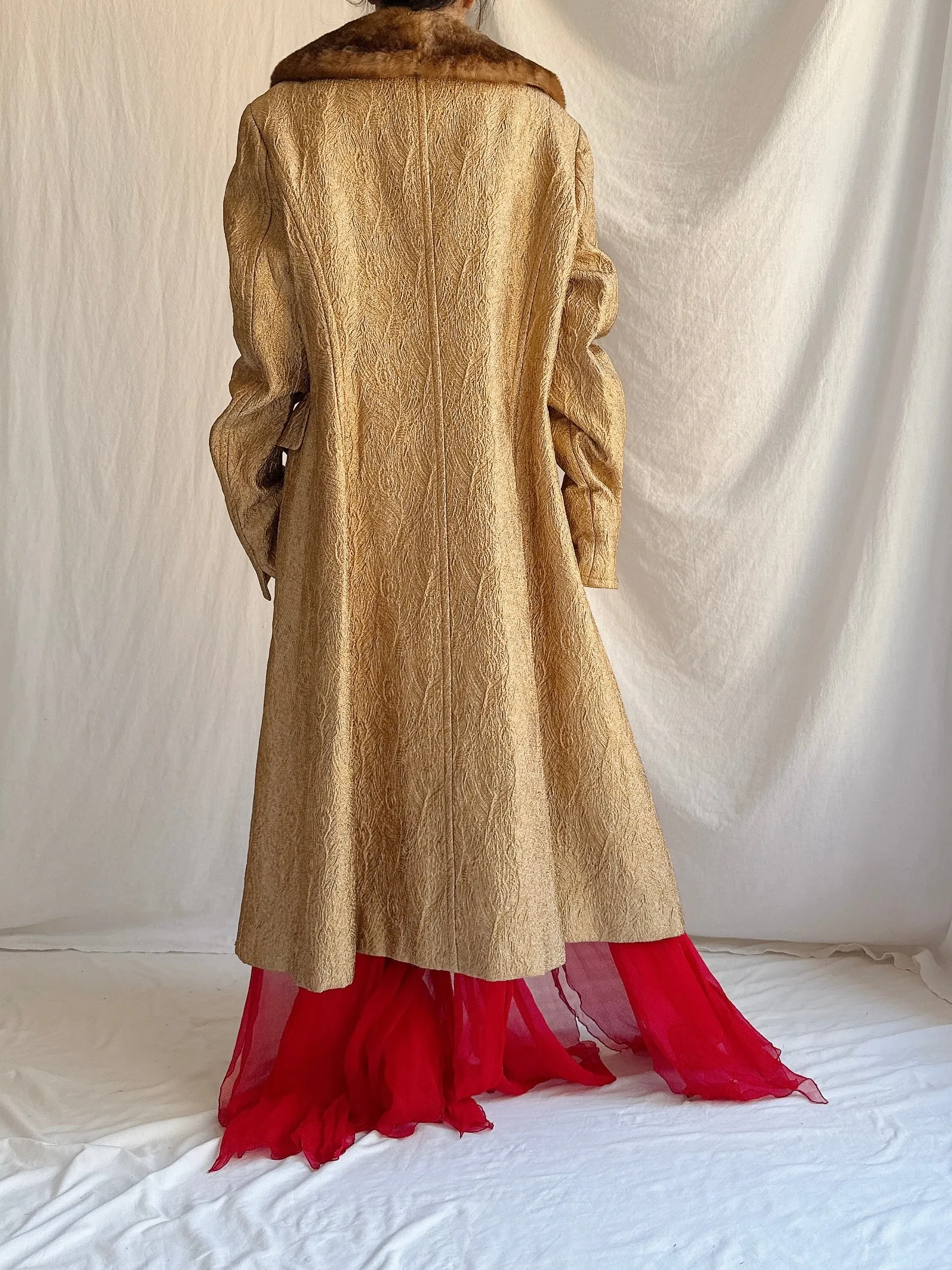 Vintage Alberta Ferretti Lame' Coat - M