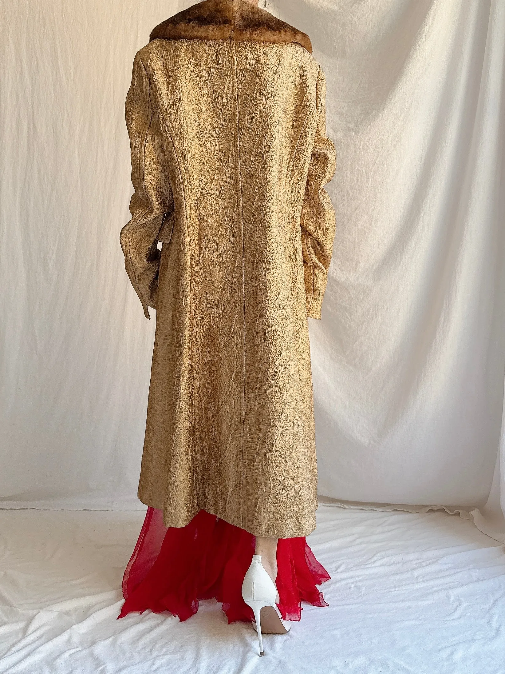 Vintage Alberta Ferretti Lame' Coat - M