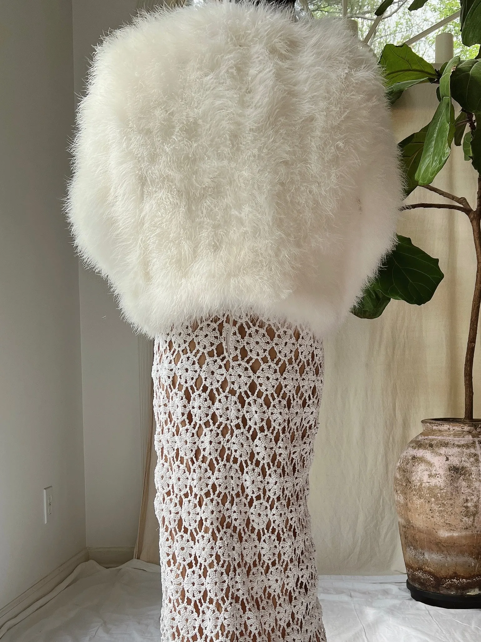 Vintage Feather Jacket - S/M