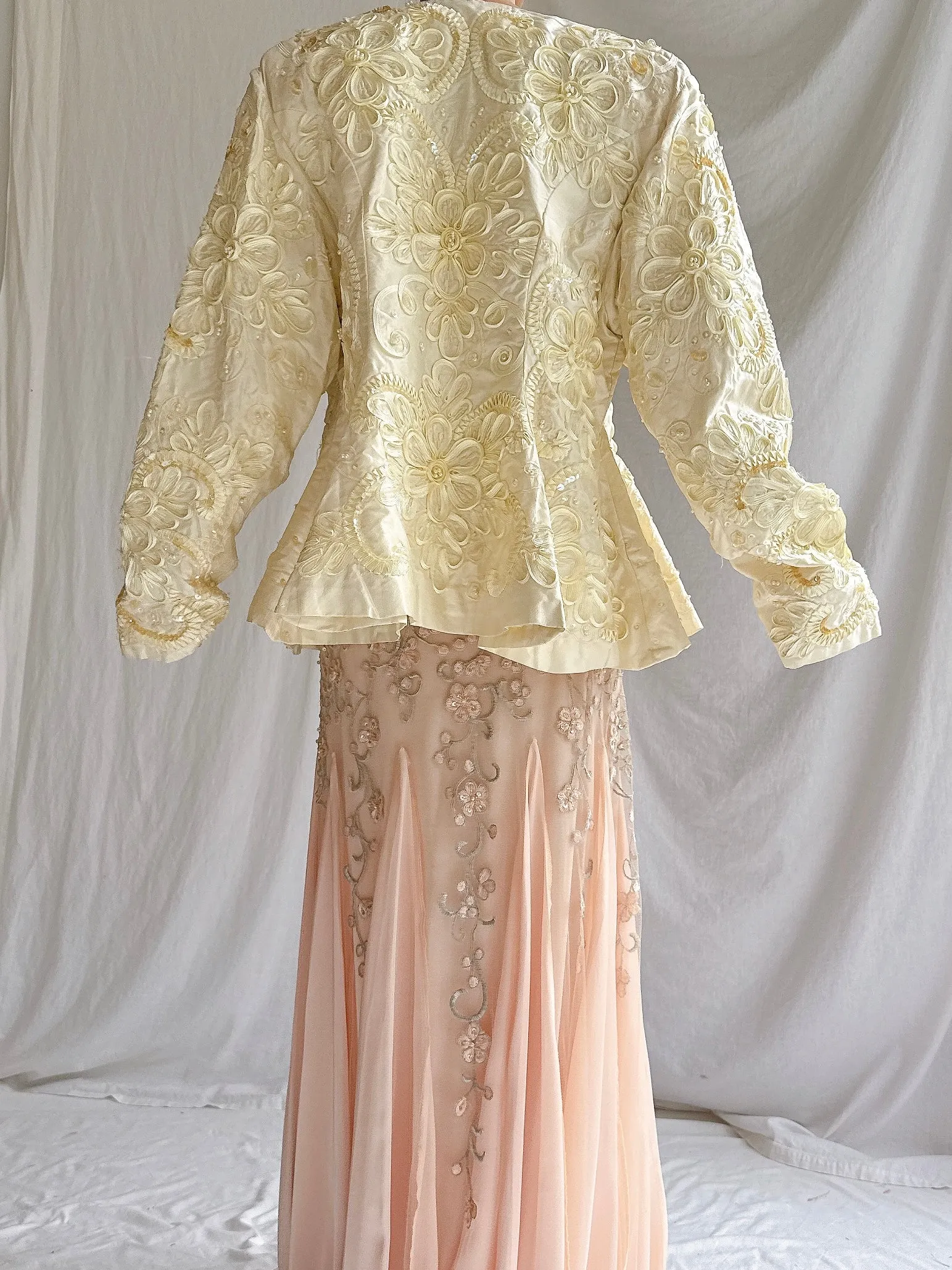Vintage Holland Silk Embroidered Top - M