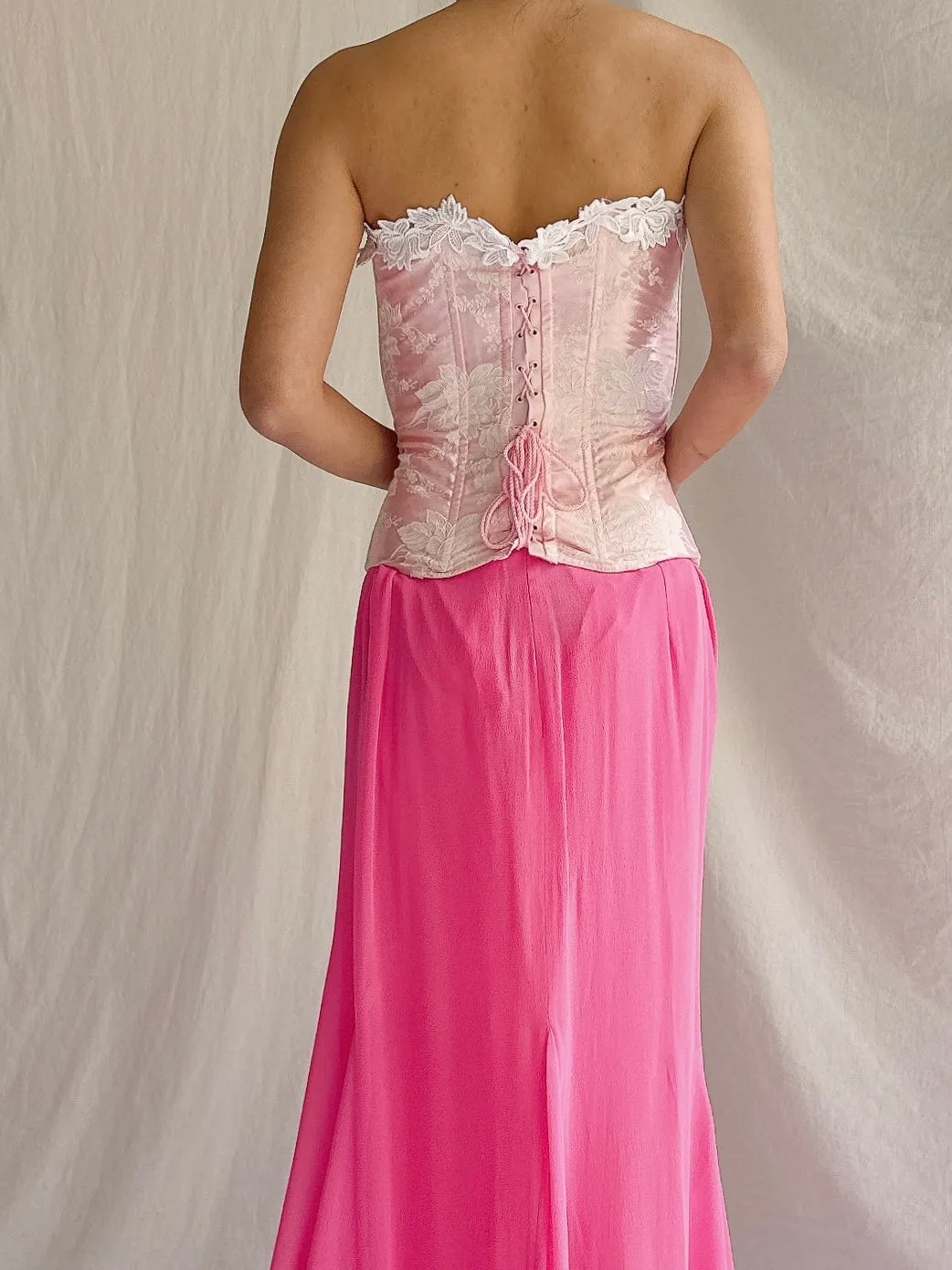 Vintage Satin Bustier - XS-S
