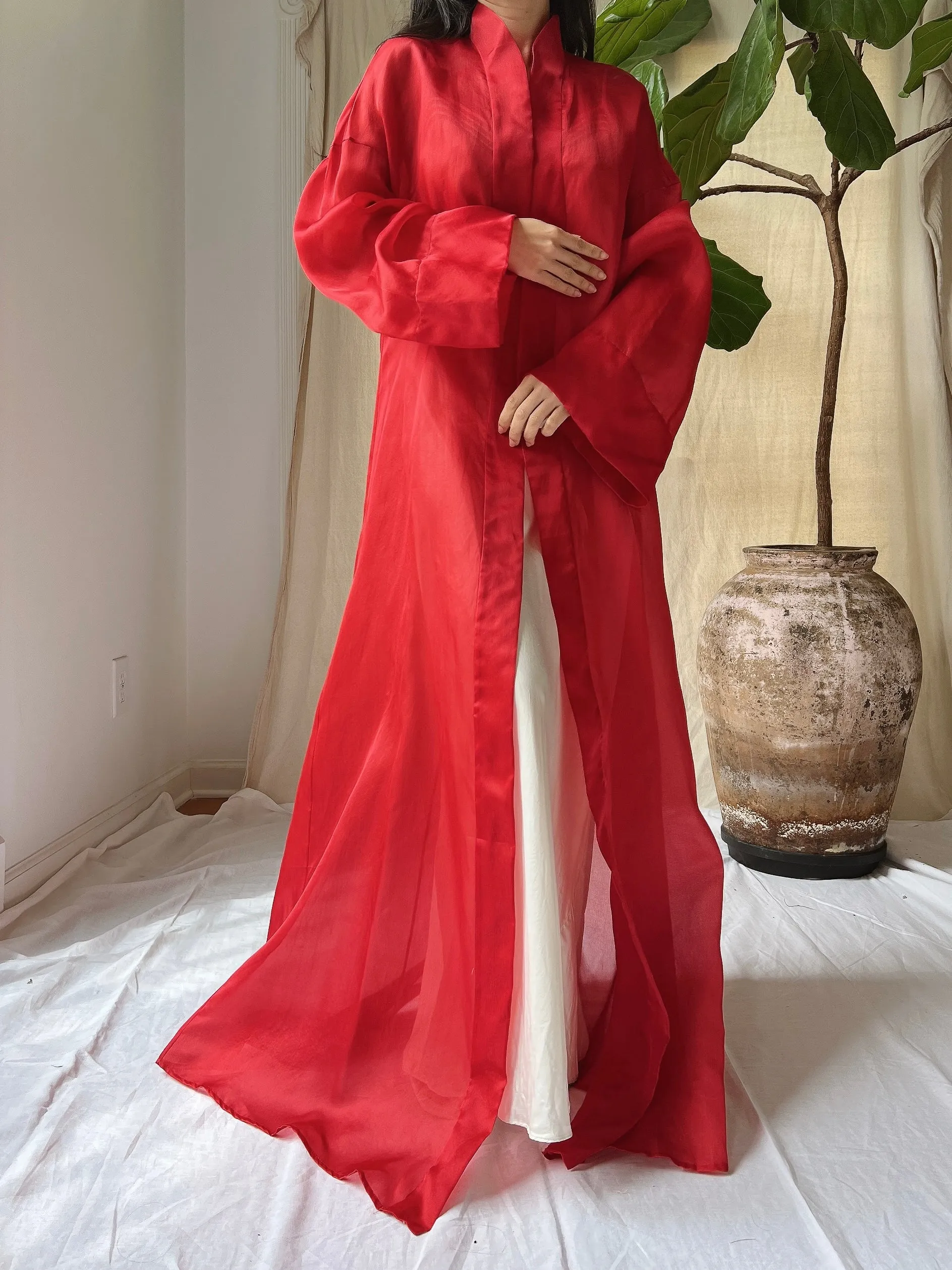 Vintage Silk Organza Duster - M/L