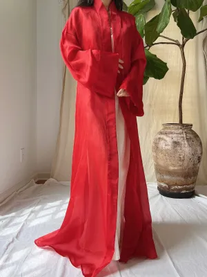 Vintage Silk Organza Duster - M/L