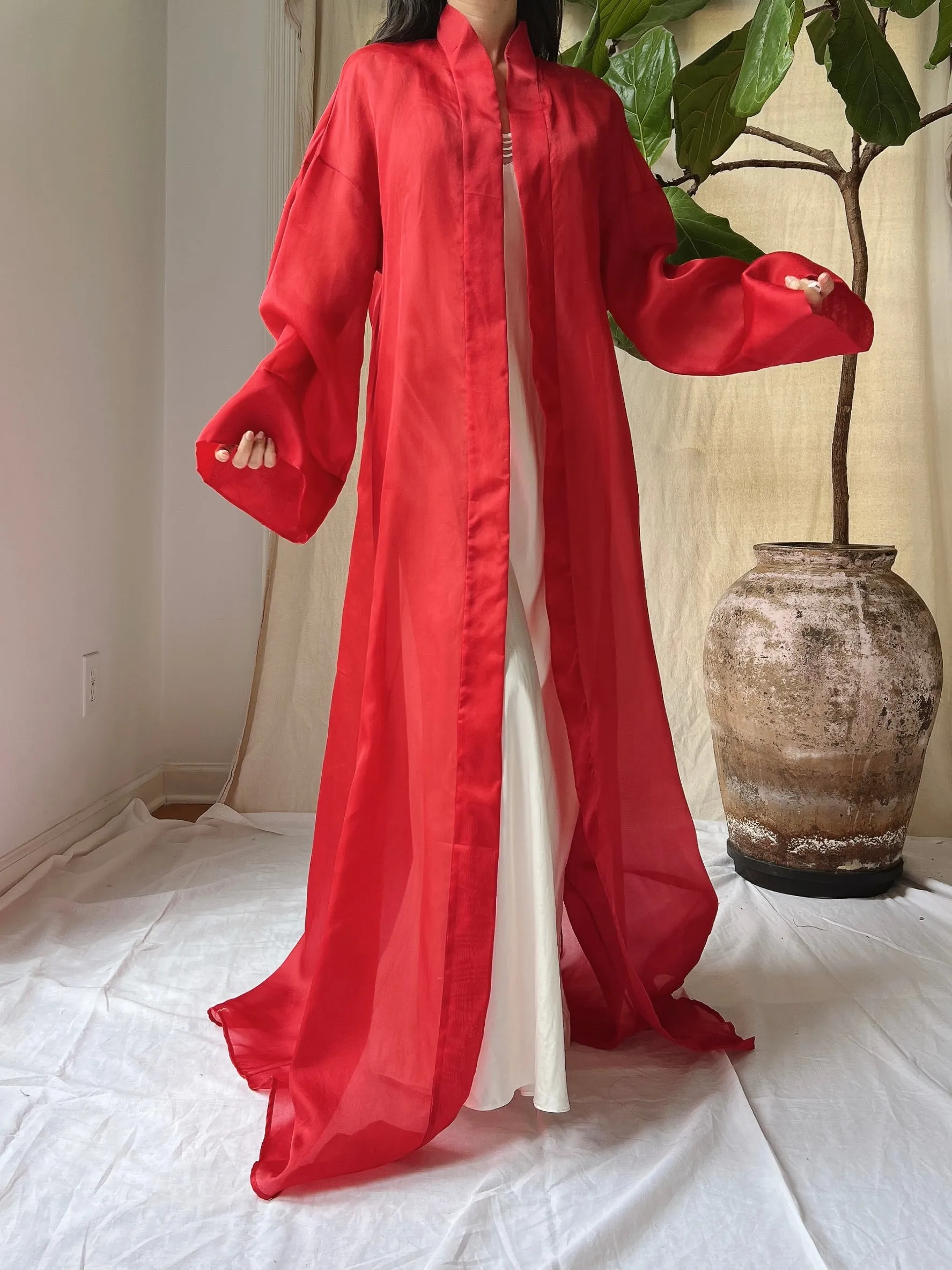 Vintage Silk Organza Duster - M/L