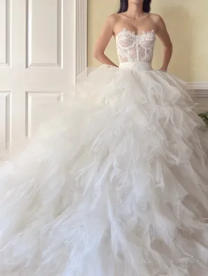 Vintage Tulle Ruffle Skirt - M/29