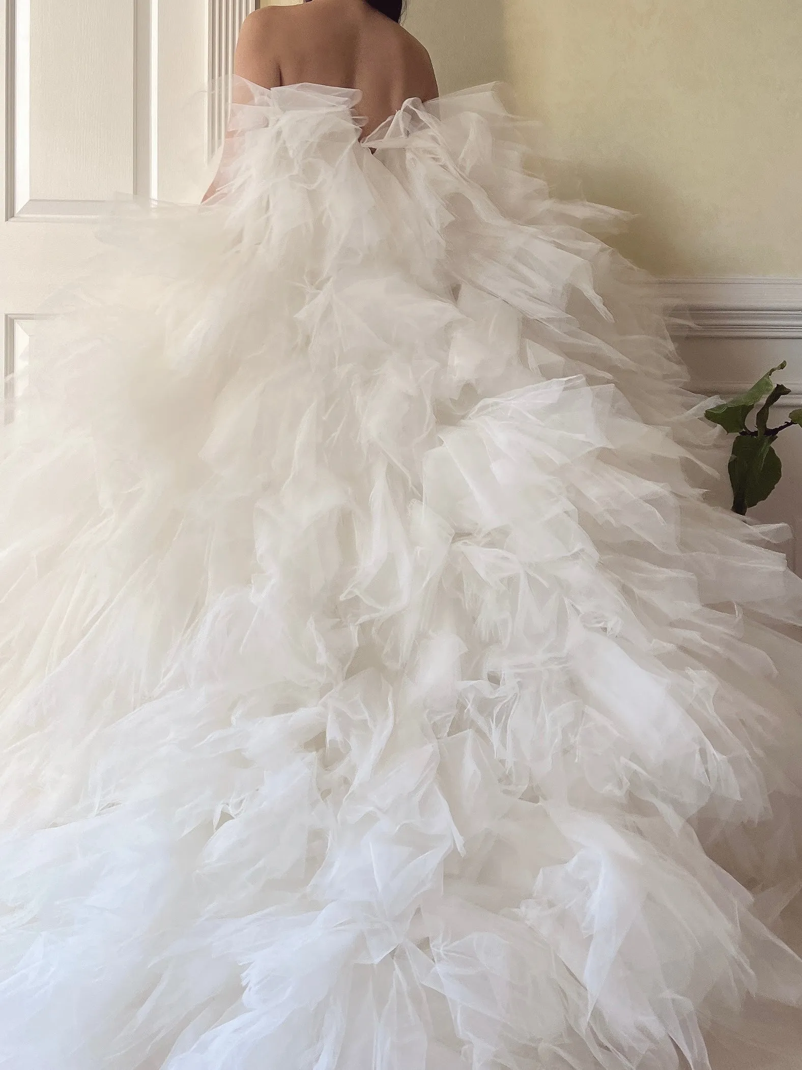 Vintage Tulle Ruffle Skirt - M/29