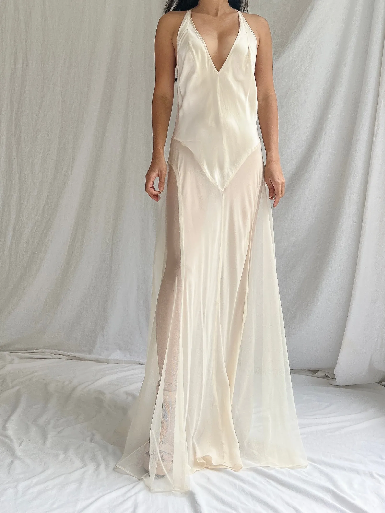 Vintage VS Silk Slip Dress - M