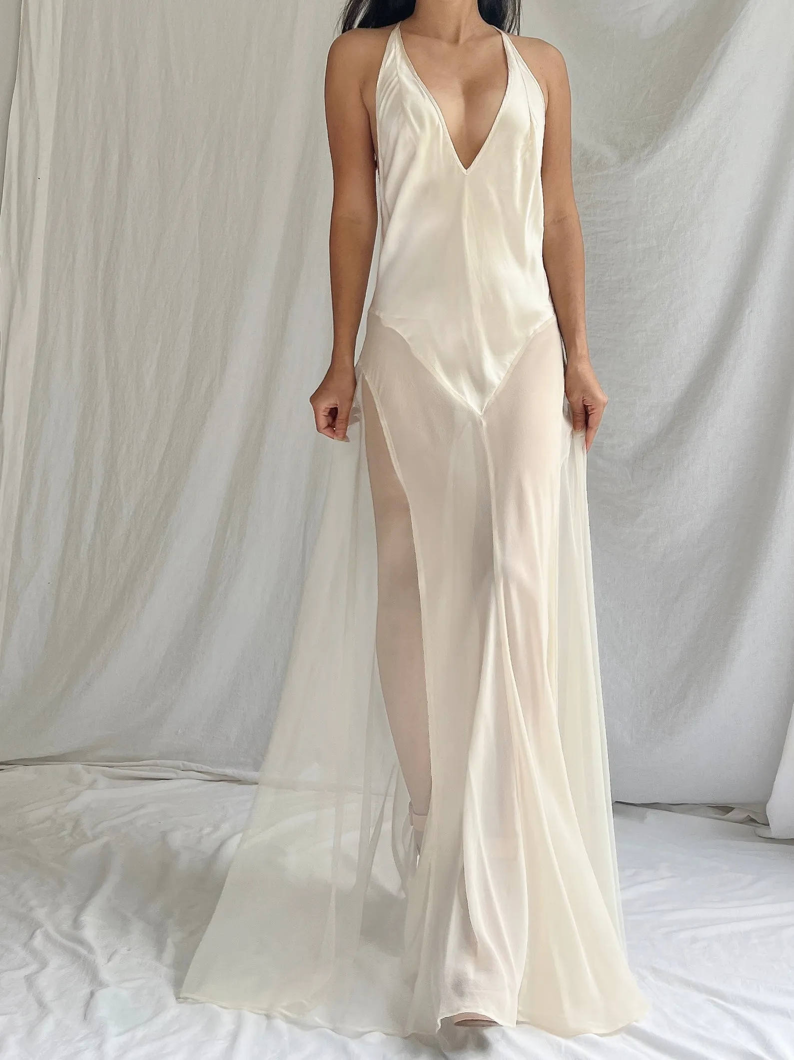 Vintage VS Silk Slip Dress - M