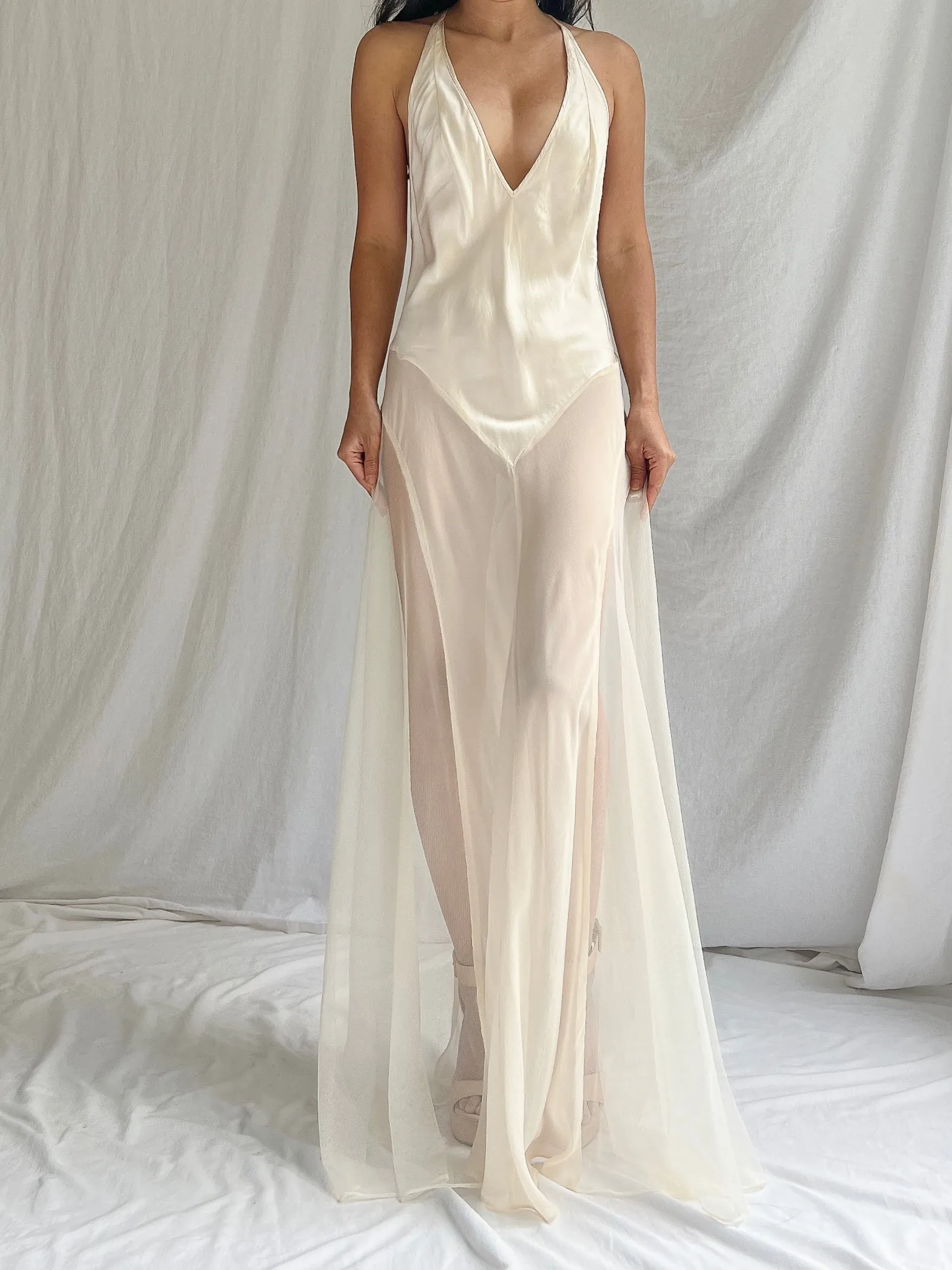 Vintage VS Silk Slip Dress - M