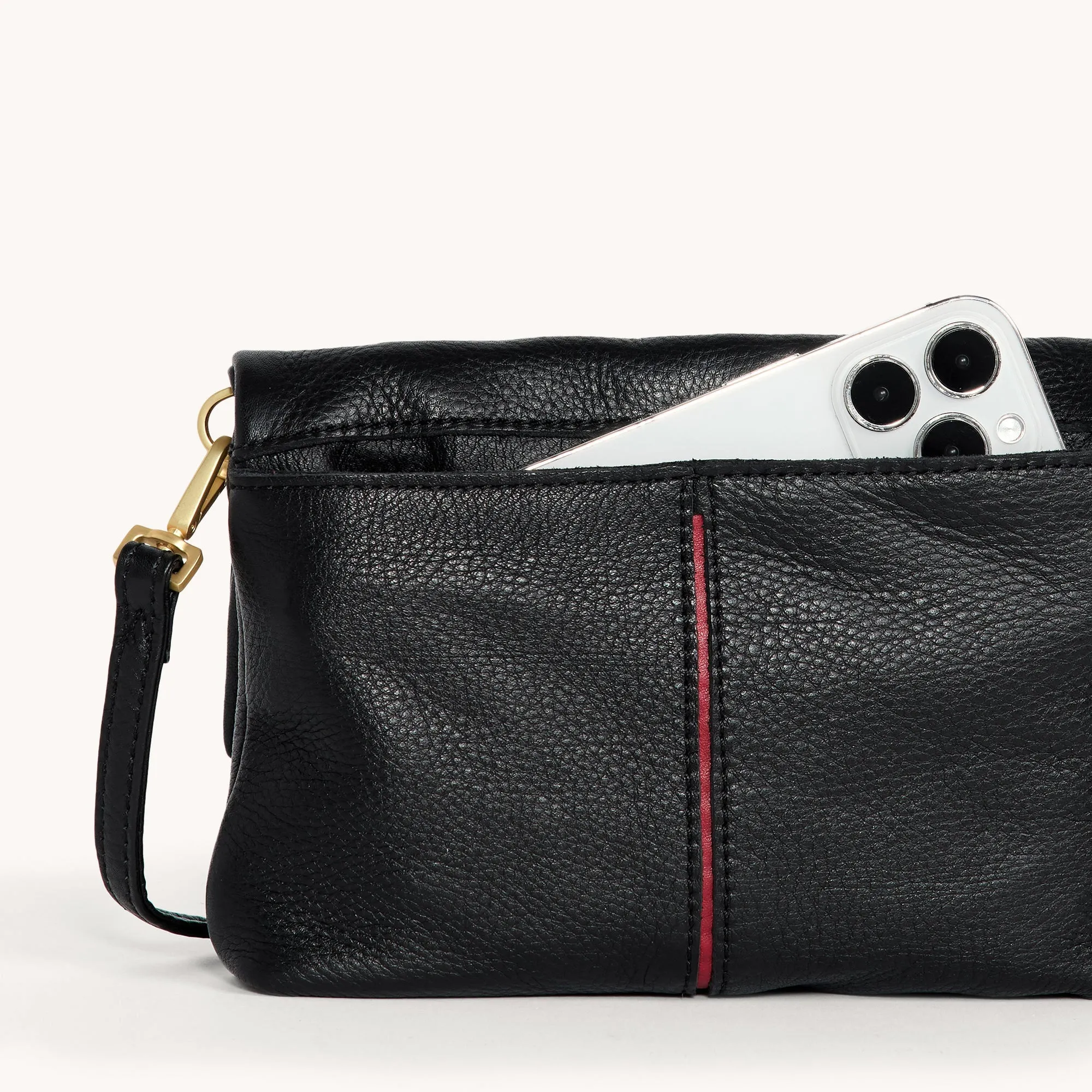 VIP | Black/Brushed Gold Red Zip | Sml