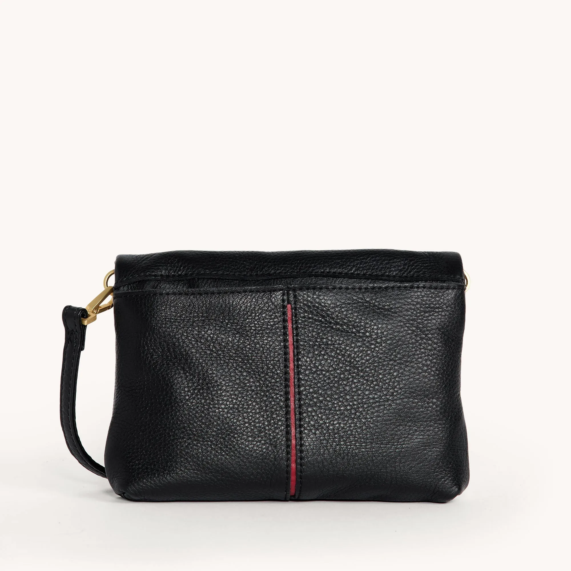 VIP | Black/Brushed Gold Red Zip | Sml