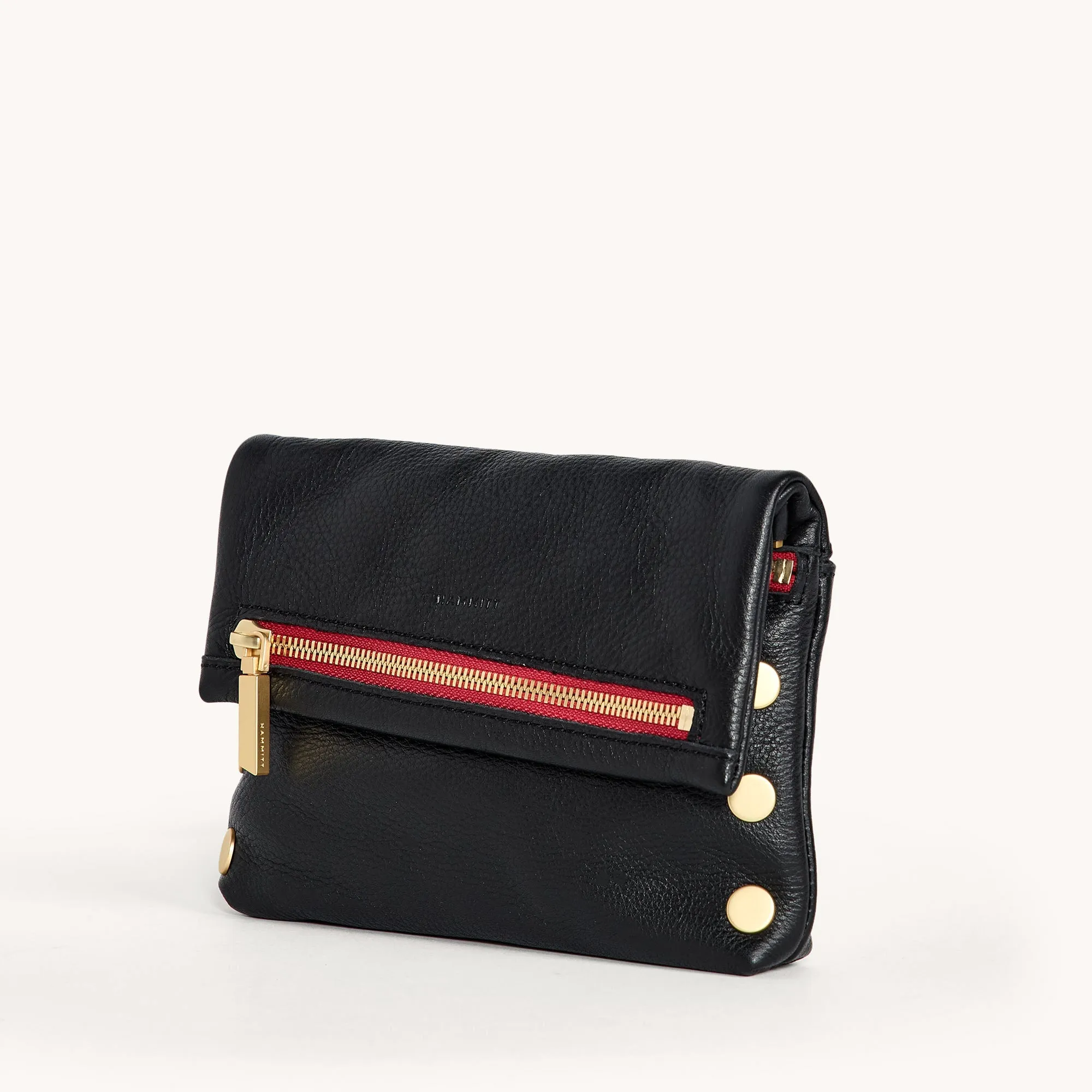 VIP | Black/Brushed Gold Red Zip | Sml