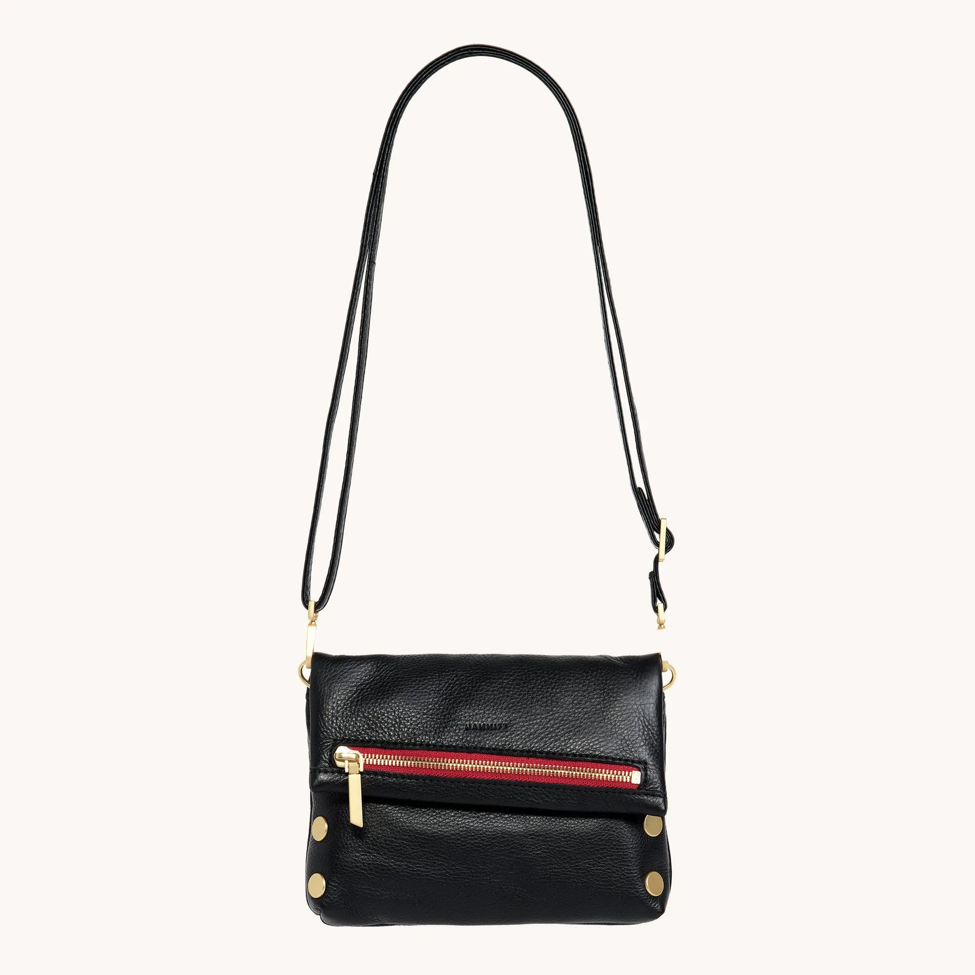 VIP | Black/Brushed Gold Red Zip | Sml