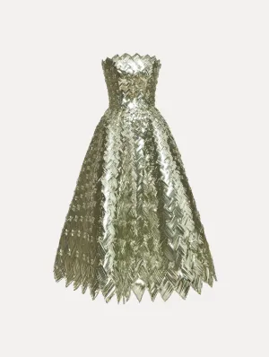 Woven Sequin Cocktail Dress